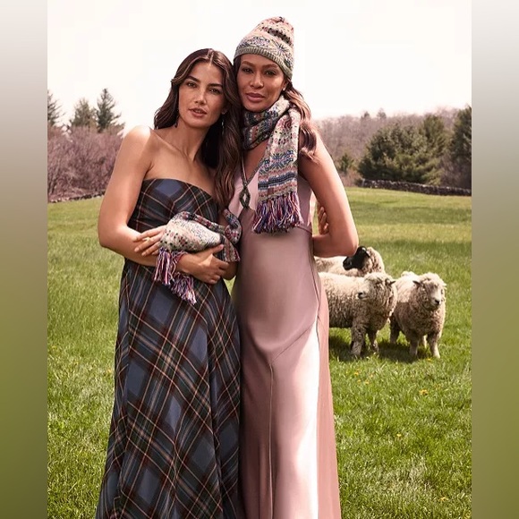 Lauren Ralph Lauren Strapless Plaid Dress - Blue and Brown - Picture 3 of 6